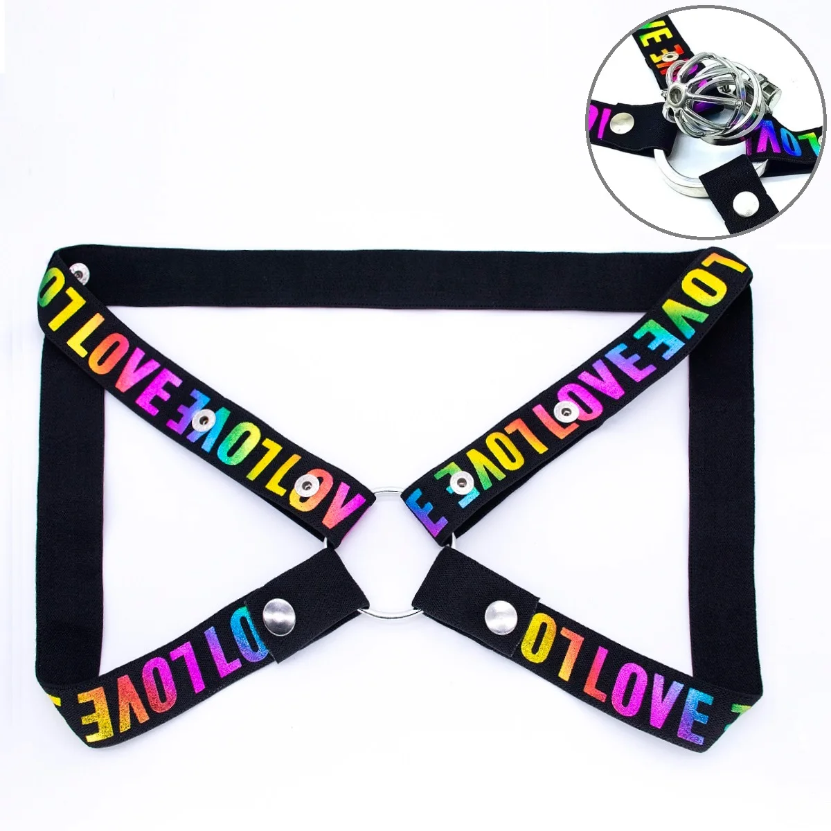 Underwear Male Chastity Device Elastic Band Accessories Cock Cage Auxiliary Belt Adjustable Rope Penis Rings Sex Toys For Men