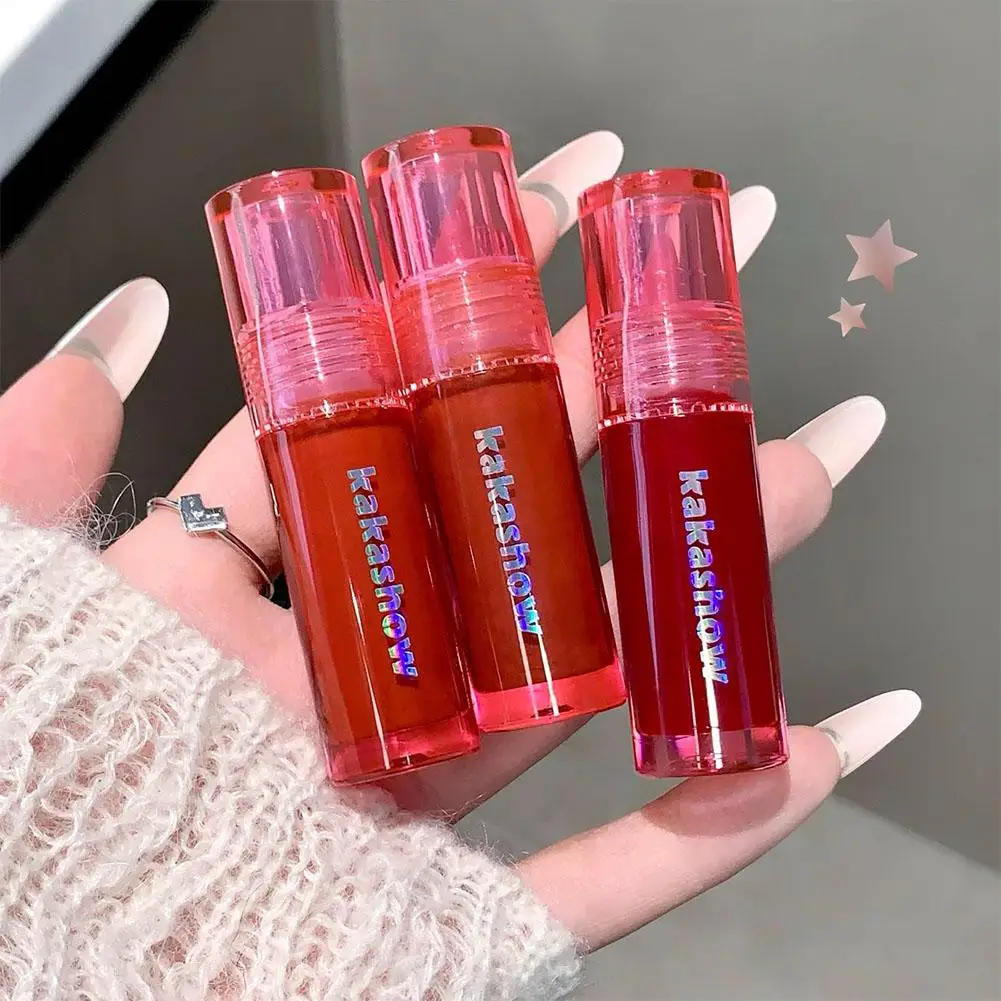 3 Colors Mirror Water Lip Glaze Set Glossy Tint Kit Moisturizing Long Lasting Shiny Liquid Lipstick Makeup