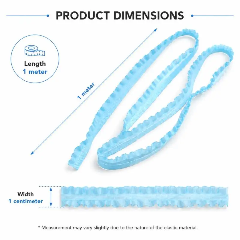 10/5/3/2/1 Stück 1 cm x 1 m gerafftes elastisches Spitzenband, elastisches Schleifenband, Stirnband, Taillenband, Schuhdekorationsband, DIY-Bastelmaterial – Detail 2