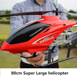 3.5CH bardzo duża duży 80cm helikopter RC ze stopu pilot zdalnego sterowania z oświetleniem LED do użytku dla dzieci latające zabawki na świeżym powietrzu VS ch176