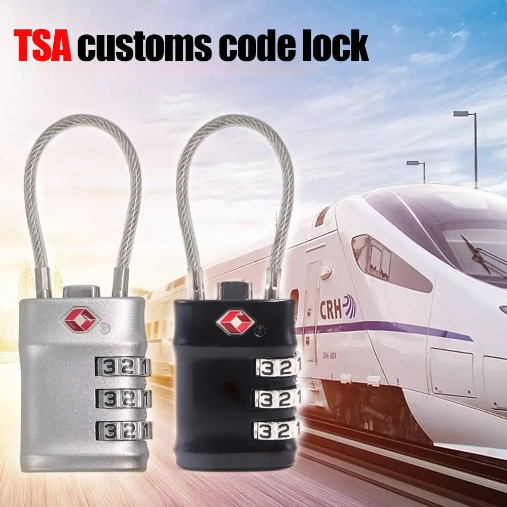 TSA Zinc Alloy Customs Password Lock Combination Lock for Travel Luggage Suitcase Anti-theft Code Padlock Customs Code Lock