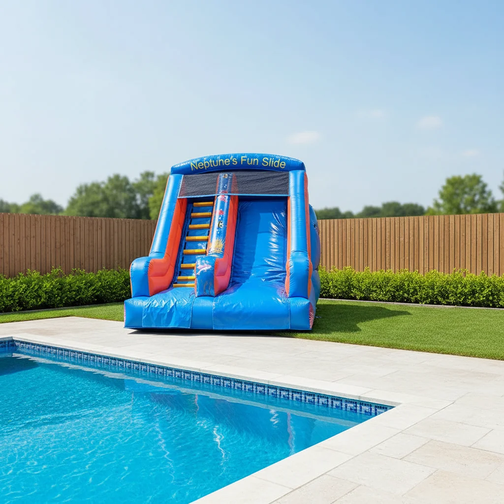 Custom High-quality PVC Commercial Inflatable Dry and Wet Slides Are Suitable for Playgrounds, Backyards, and Swimming Pools.