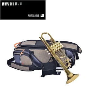 

Waterproof oproof Small Trumpet Case Soft Bag Thiened Portable Double Ba oulder Bag Instrument Bag Travel Guitar Case
