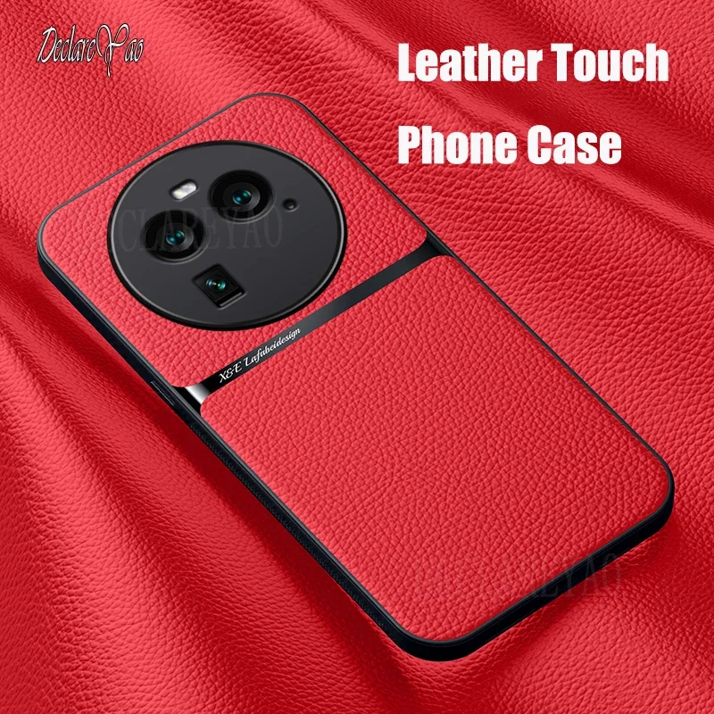 DECLAREYAO Original  Leather Coque For OPPO Find X8 Pro Cover Light Slim Magnetic Matte Case For OPPO Find X6 X5 5G Cases Covers