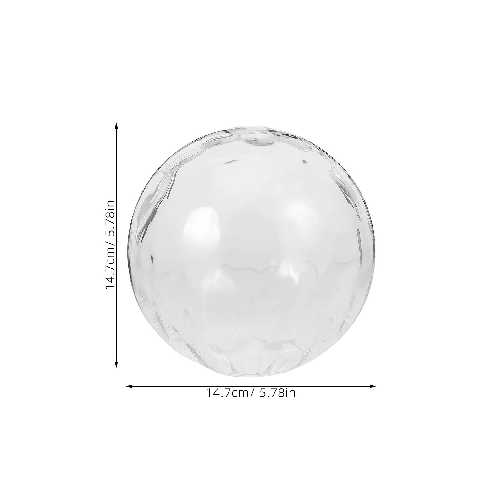 Elegante paralume in vetro trasparente di ricambio, sfera rotonda per lampade, lampade da tavolo, lampadari, decorazioni per la casa morbide e accoglienti