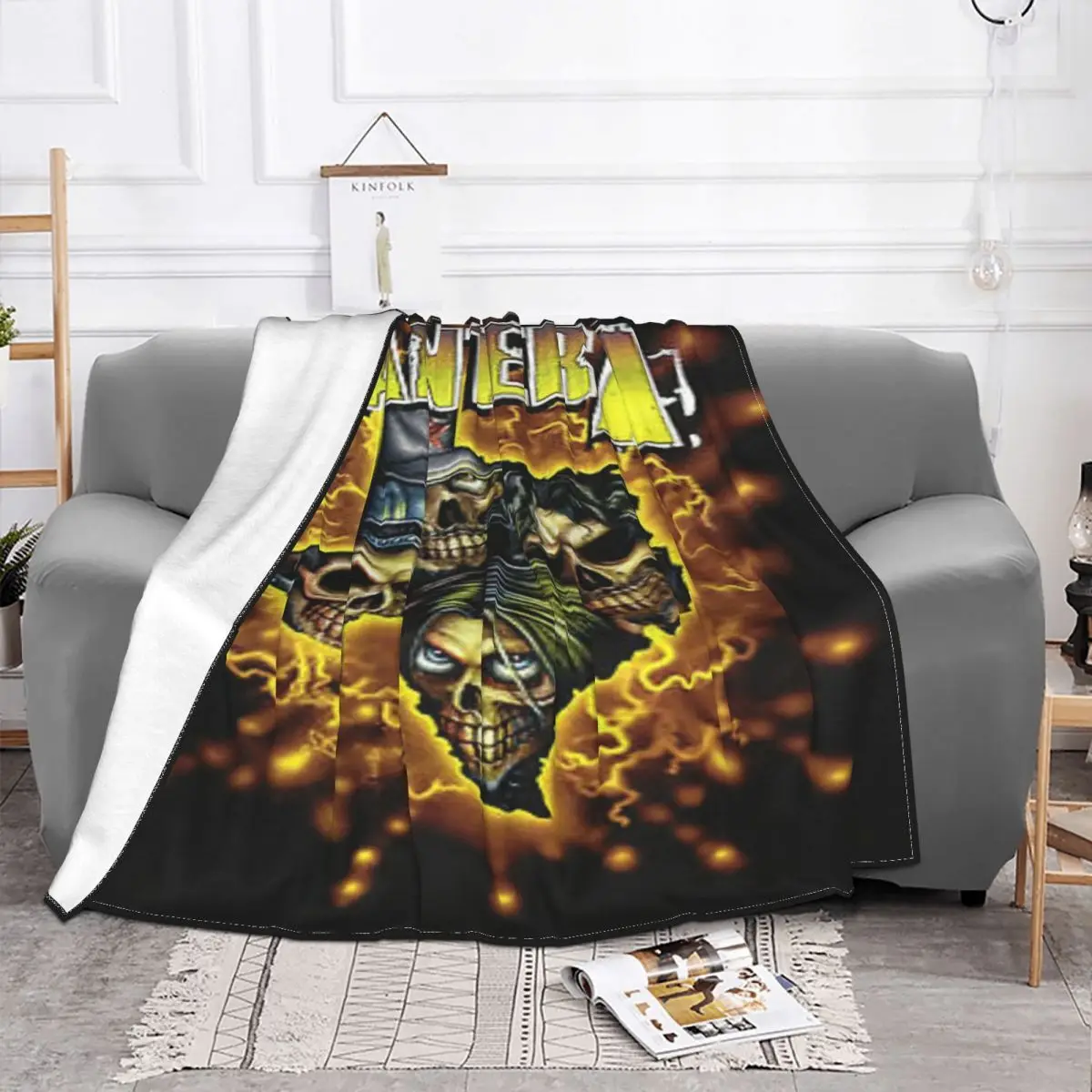 Pantera Flames 1898 Home Quilt For Bed Custom Blanket Personalized Throw Blanket