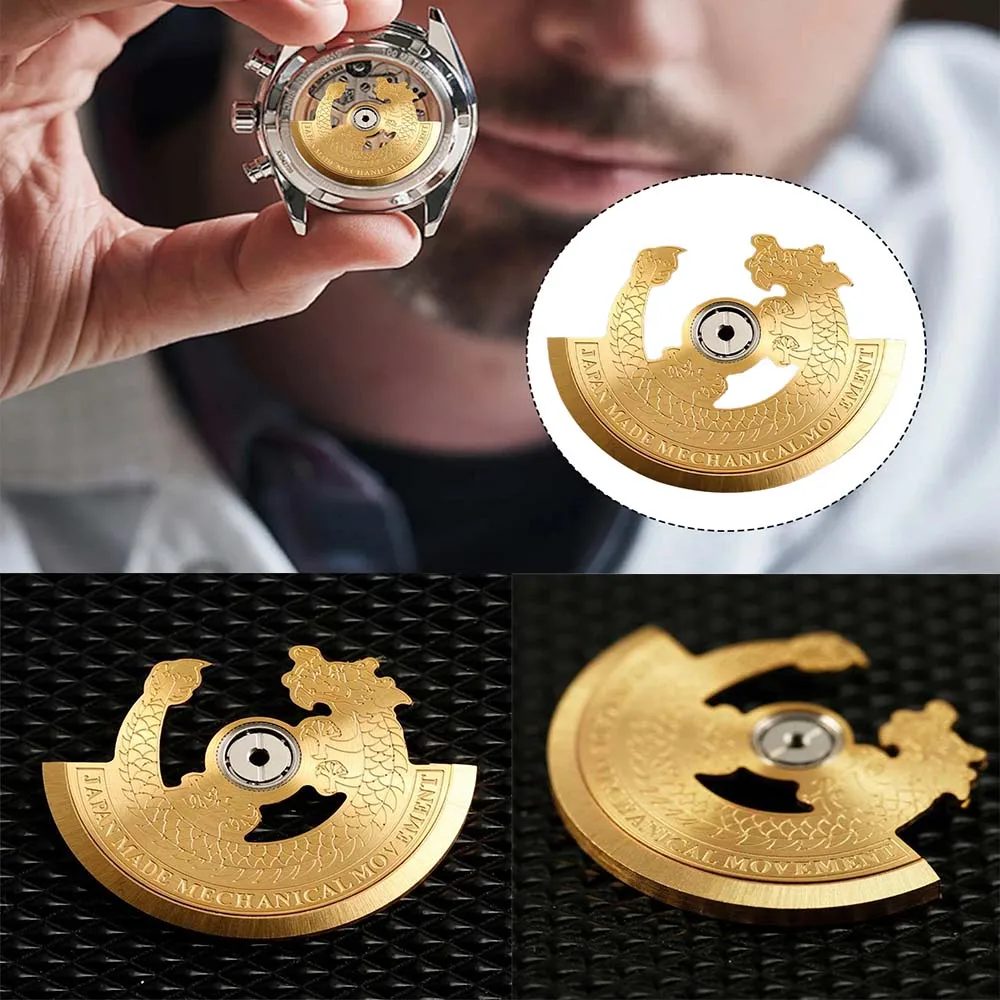 

NH35 Механизм Дракона Автоматический осциллирующий молоток Ротор Подходит для NH34 NH39 NH36 NH38 4R 6R 7S Механизм Автоматические детали ротора