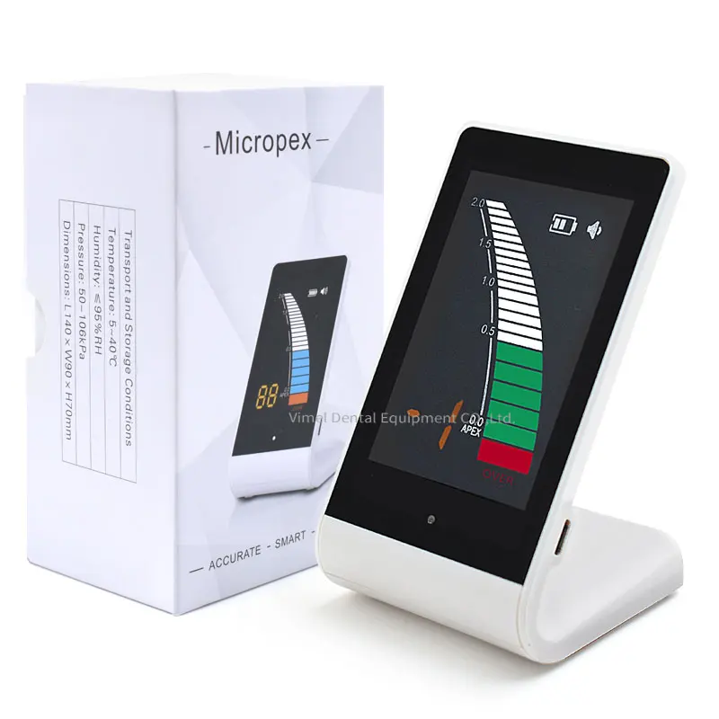 

2024 Portable MICROPEX Dental Apex Locator Multi-Frequency Endodontic Root Canal Treatment Rechargeable Mini Apex Locator