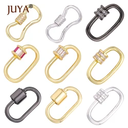 JUYA Pendants Charms Jewelry Making Spiral Screw Clasps for DIY Women Necklaces Bracelets Pendants for Jewelry Accessories Ctaft