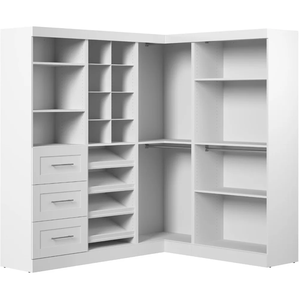 Pur 83W Walk-in Closet Organizer in White