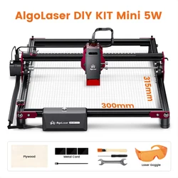 Algolaser DIY Mini 5W Laser Engraver Cutter 315*300MM Portable Logo Printer Woodworking Tools CNC Machine Offline Control Marker