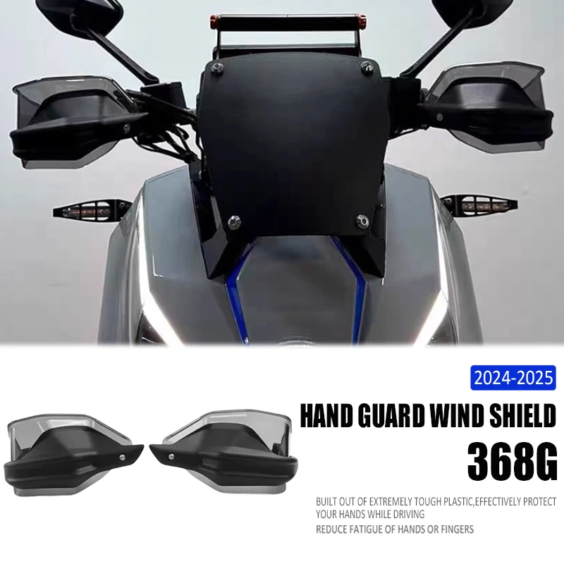 

New Motorcycle Accessorie For Zontes 368G 368 G Handguard Shield Hand Guard 368g Black HandWind Protection ABS Plastic 2024-2025
