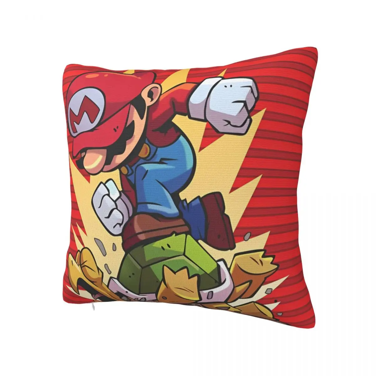 Cartoon M-Marioes-Bros Pillowcase Soft Polyester Cushion Cover Decoration  Pillow Case Cover Home Square 40X40cm