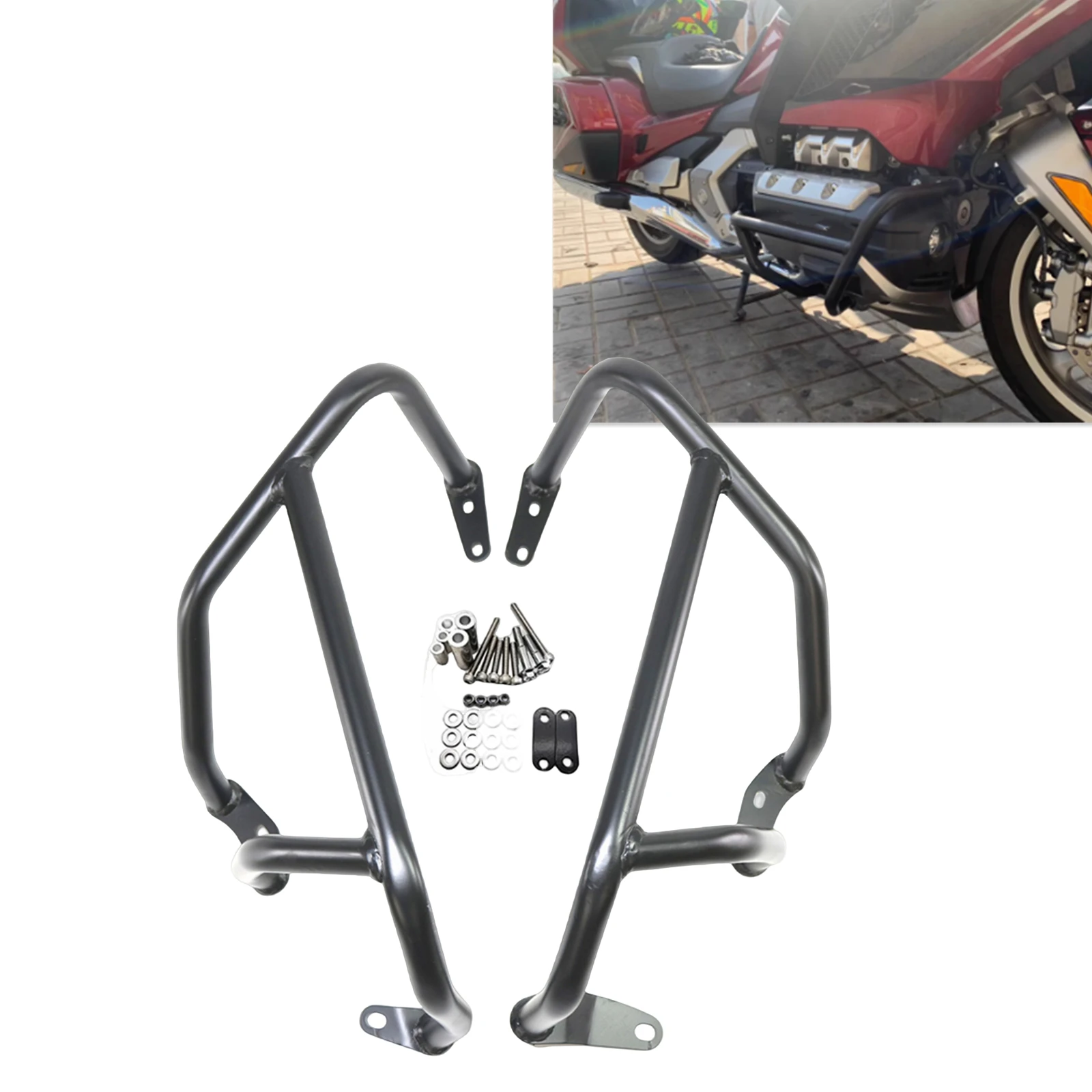 

Защита двигателя мотоцикла, защита бампера, кронштейн рамы для Honda Goldwing Gold Wing F6C1800 GL1800 F6B 2018-2024