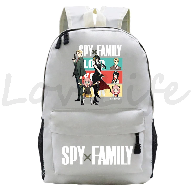 Anime Spy X Family Backpack for Girls Students Rucksack Zipper Bookbag Anya Graphic Schoolbag Kawaii Manga Kids Cartoon Mochila