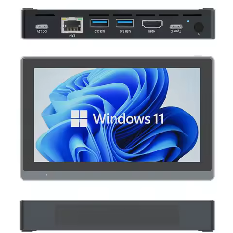 Industrial Higole Gole 2 Pro 7" Mini Computer Intel Win11 8/16GB RAM 4K for AI/Automation/Education Portable PC