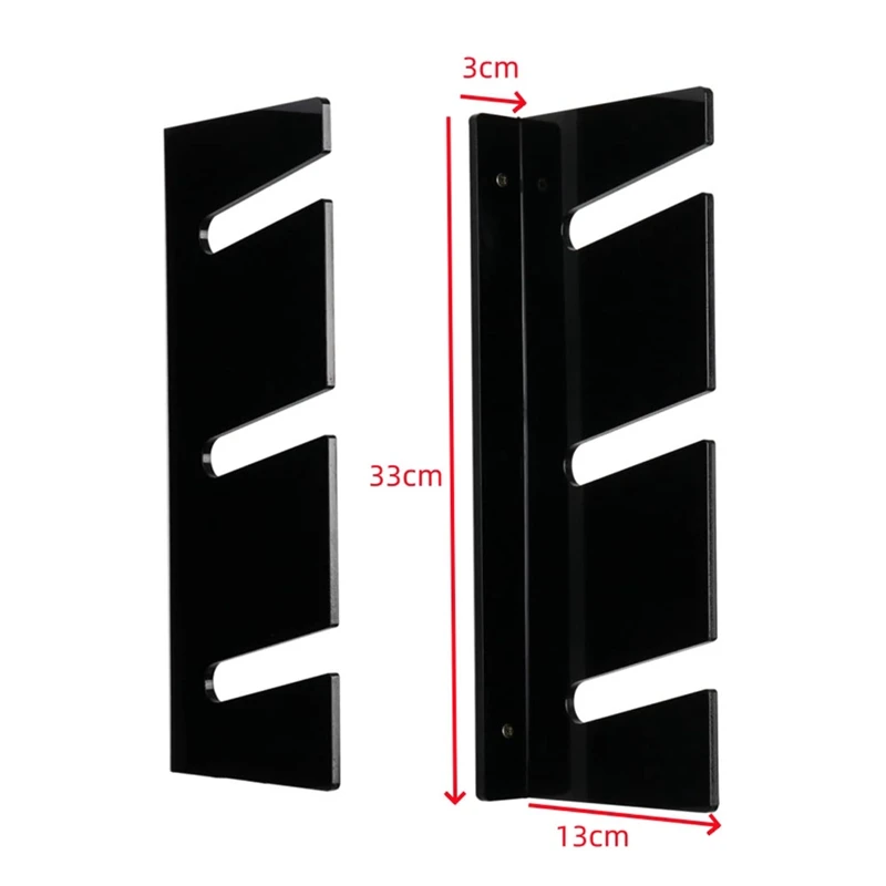 YHOLI-estante de exhibición de montaje en pared para monopatín, estante para monopatín con tres capas, colgador de almacenamiento para monopatín para el hogar o el garaje, 1 par D