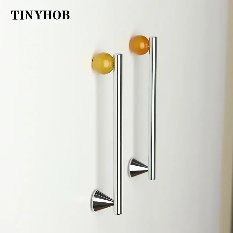 Natural Crystal + Bright chrome Brass Furniture Handles Door Knobs and Handles for Kitchen Cupboard Drawer Pulls Home Decor