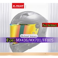 LS2 Motorcycle Helmet Windshield Lens MX701/FF805 Thunder Feng Transparent Silver Plated Colorful Accessories