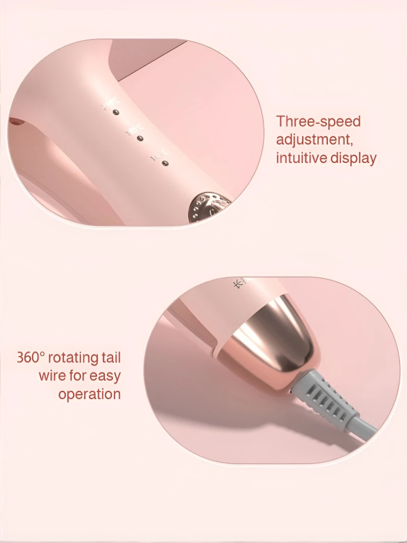 【US Plug】Women's 32mm Large Roll Egg Roll Curling Iron Intelligent Power Outage 3-Speed Temperature Adjustable Curling Iron