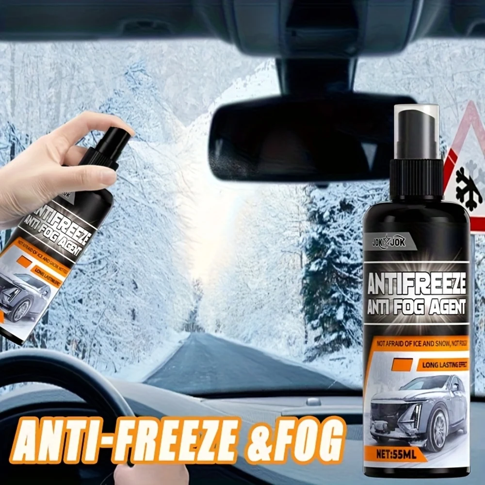 Multifunctional Anti-Freezing And Anti-Fog Spray - Suitable for Car Windows, Glasses, Helmets. Quickly Removes Fog, Prevents Ici