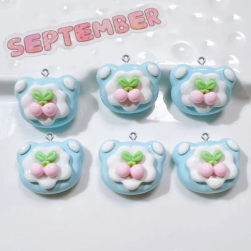 10Pcs Simulation Cute Fruit Cake Resin Charms Pendants For Jewelry Making DIY Earring Necklace Bracelet Decoration Accessories - view 3