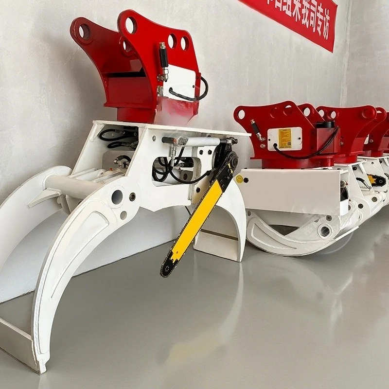 Hydraulic rotary tree cutting mountain forest tree grabbing