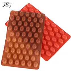 1Pc 55 Cavities Coffee Bean Silicone Candle Mold DIY Soap Resin Making Mould Chocolate Ice Jelly Baking Tool Cake Decor Gifts