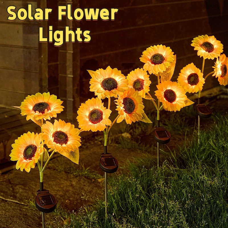 

Солнечные цветочные фонари Солнечная имитация цветочных фонарей Открытый двор Вилла Газон Сад Дорожка Рождество Хэллоуин Украшение