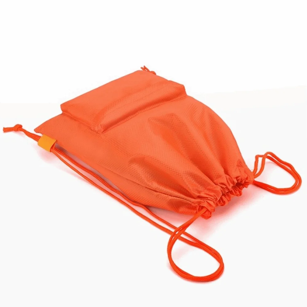 Solid Color Drawstring Gym Bag Large Capacity Waterproof Fitness Bag Adjustable Straps Quick Drying Training Backpack Unisex