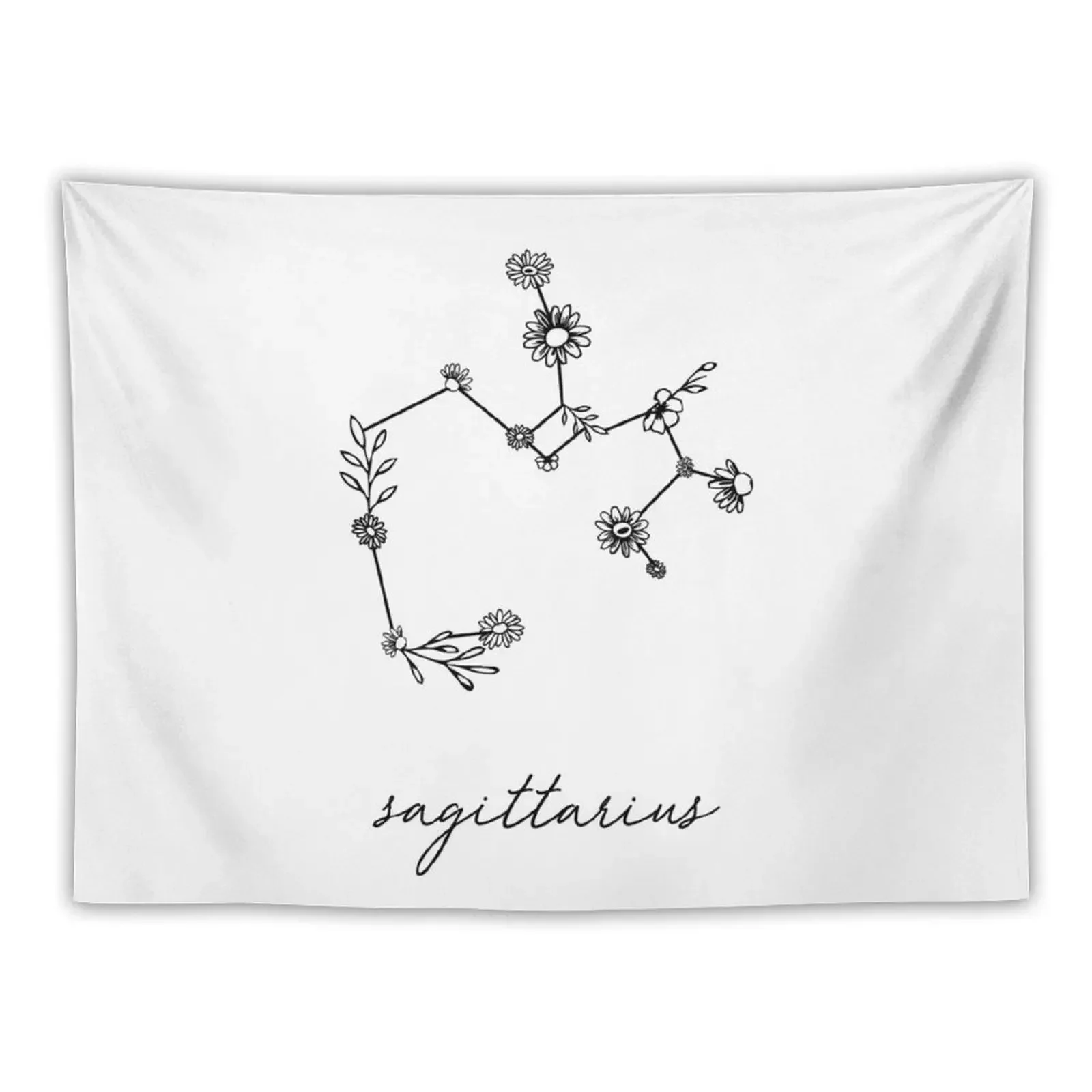 

Sagittarius Zodiac Wildflower Constellation Tapestry Home Decorations Aesthetic Decor Home Bedrooms Decorations Tapestry