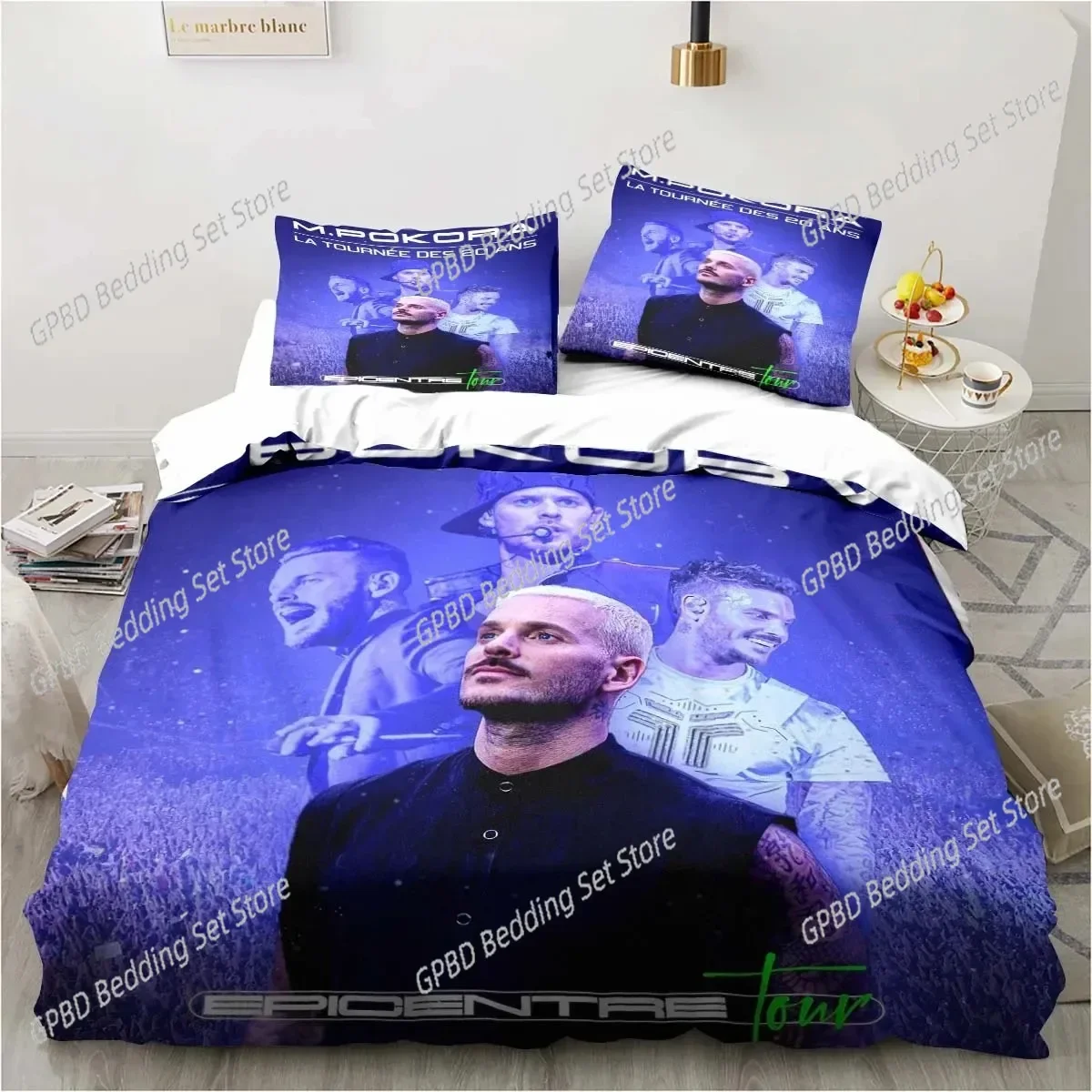 3D Print Matt M. Pokora Comfortable Duvet Quilt Cover Pillowcase Bedding Set Children Bedroom Decoration Home Textile