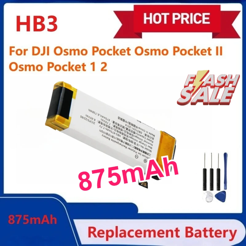 

HB3 875mAh High Quality Replacement Battery for DJI Osmo Pocket Osmo Pocket II Osmo Pocket 1 2 Rechargeable Battery