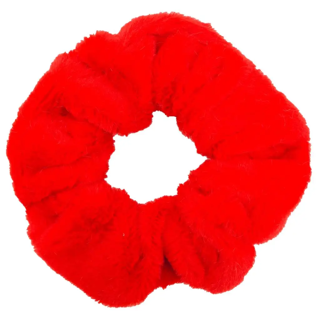 6 قطعة توك شعر فروي شريط مرن النساء فتاة ذيل حصان حامل العلاقات المطاطية اكسسوارات أفخم فو الفراء لينة الشيفون عقال #6