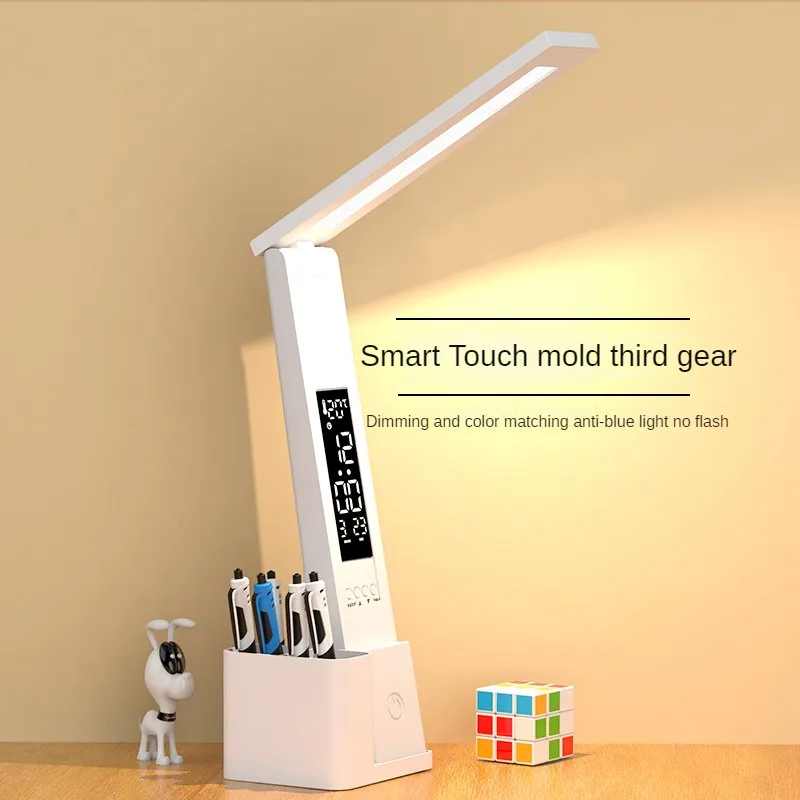 Table Lamp Led For Children And Students To Study Eye-Care Home Bedroom Desk Dormitory Rechargeable Bedside Writing Reading Lamp