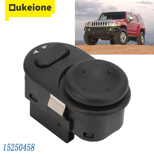 Imagen 1 del producto Interruptor de Control de espejo lateral del conductor, reemplazo de botón de espejo de ajuste de Vista trasera de puerta 15250458 para Hummer H3 Malibu Torrent