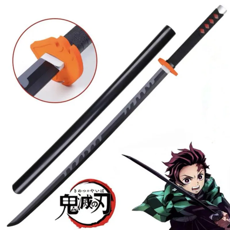 

Japan Cosplay 1:1 Sword Weapon Rengoku Kyoujurou Sword Anime Ninja Knife PU toy gray 104cm