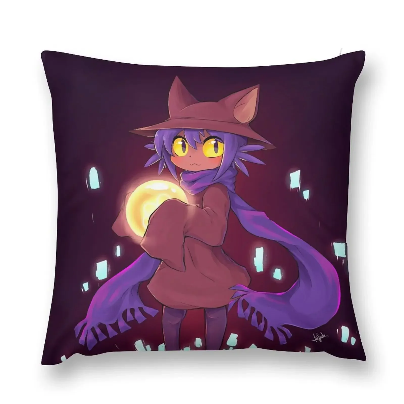 Neko - OneShot Throw Pillow Room decorating items Sofa Decorative Covers Throw Pillow pillow