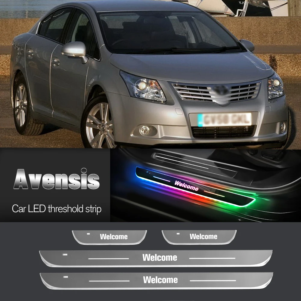 

Car Door Sill Light For Toyota Avensis T22 T25 T27 1997-2023 Customized Logo LED Welcome Threshold Pedal Lamp Accessories