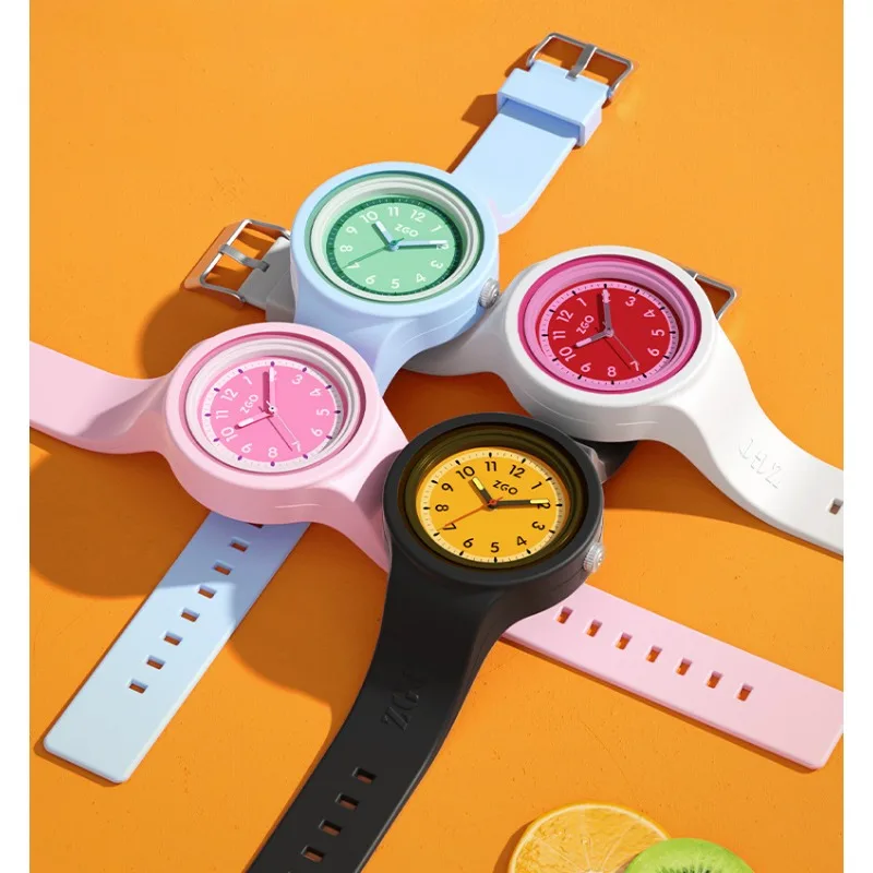 Kids Watch 3 Bar Waterproof Luminous Fashion Quartz Watch Silicone Bands Student Sports Relogio Infantil Feminino A Prova Dágua