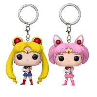 Ton Anime Sailor Moon Keychain Cute Figure Doll Couple Bag Pendant Keyring Car Key Chain Accessories Toy Gift