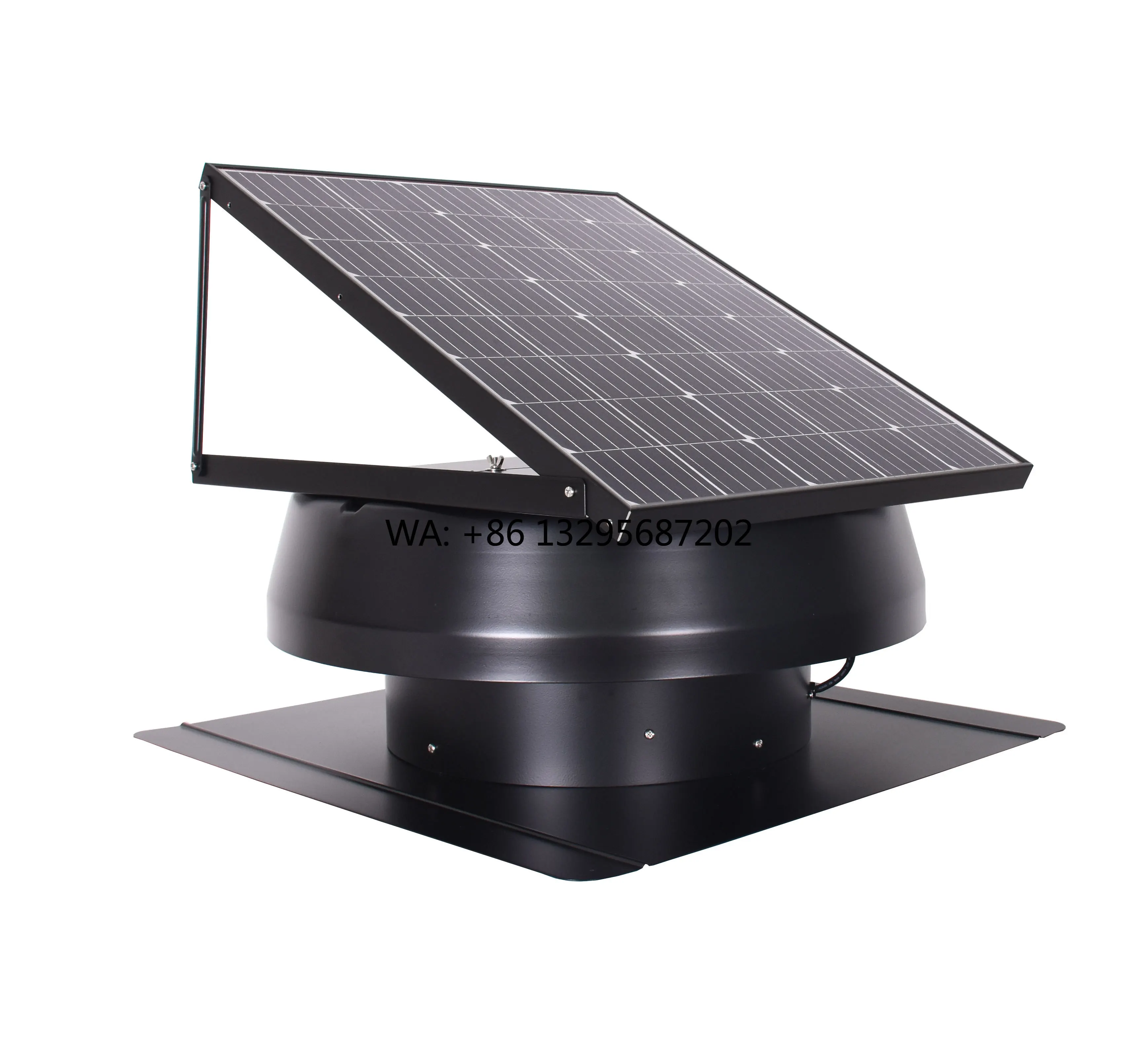 

60W Solar Attic Roof Ventilator Fan - 14inch Solar DC HVAC Axial Exhaust Fan for Optimal Air Circulation