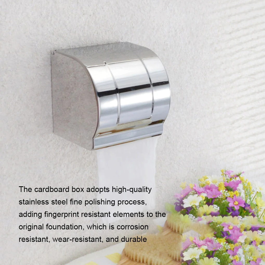 Waterproof And Rust Resistant Stainless Steel Toilet Paper Holder Materials Are Durable And Durable