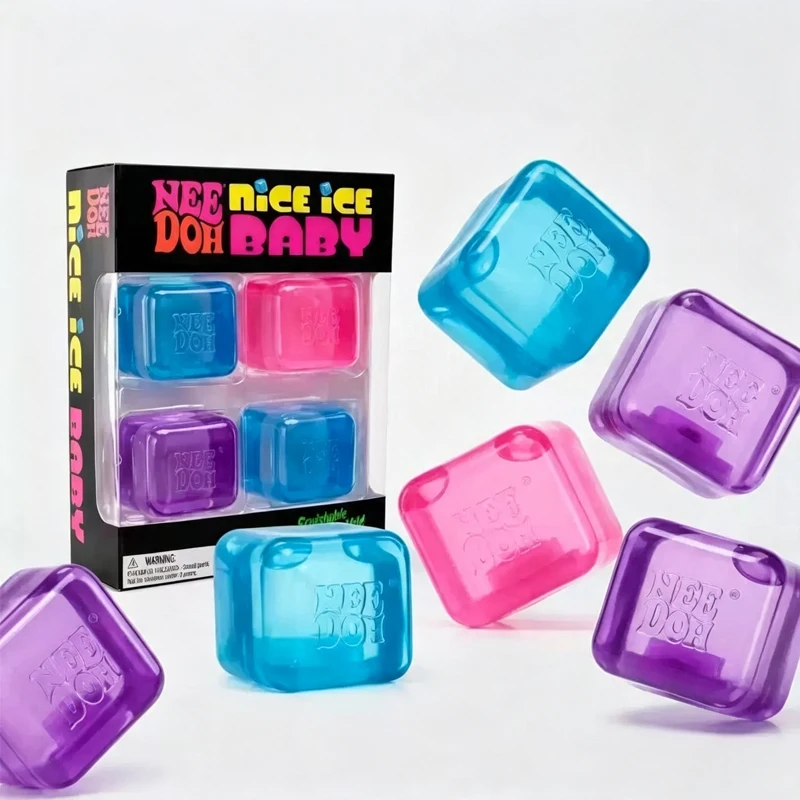 In Stock Squishy Schylling Needoh Nice Cube Toy Fidget Squishies Needooh Needoh Anti-Stress Blocks Pressure Relief Toyadult toys