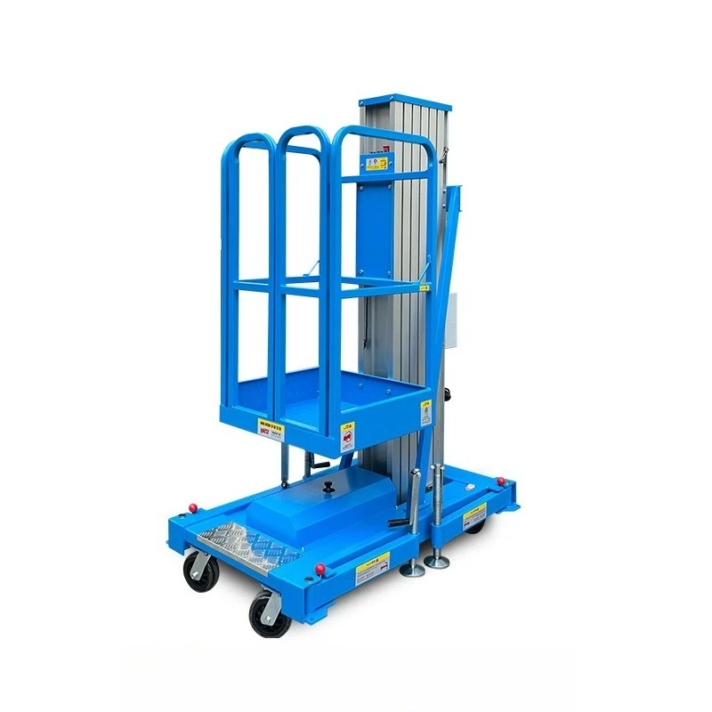 

Mobile Electric Lift Aluminum Alloy Small Lifting Platform Indoor Ladder Decoration Hydraulic Aerial Work Vehicle