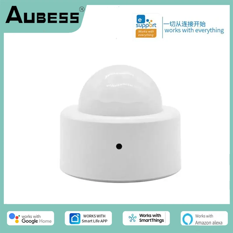 

Датчик движения тела Tuya Zigbee3.0, беспроводной смарт-датчик движения тела, инфракрасный детектор движения, работает с Ewelink Zigbee