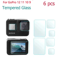 TELESIN Screen Protector for GoPro12 Tempered Glass Screen Protector Lens Small Display Film for Go Pro Hero 9 10 11 12