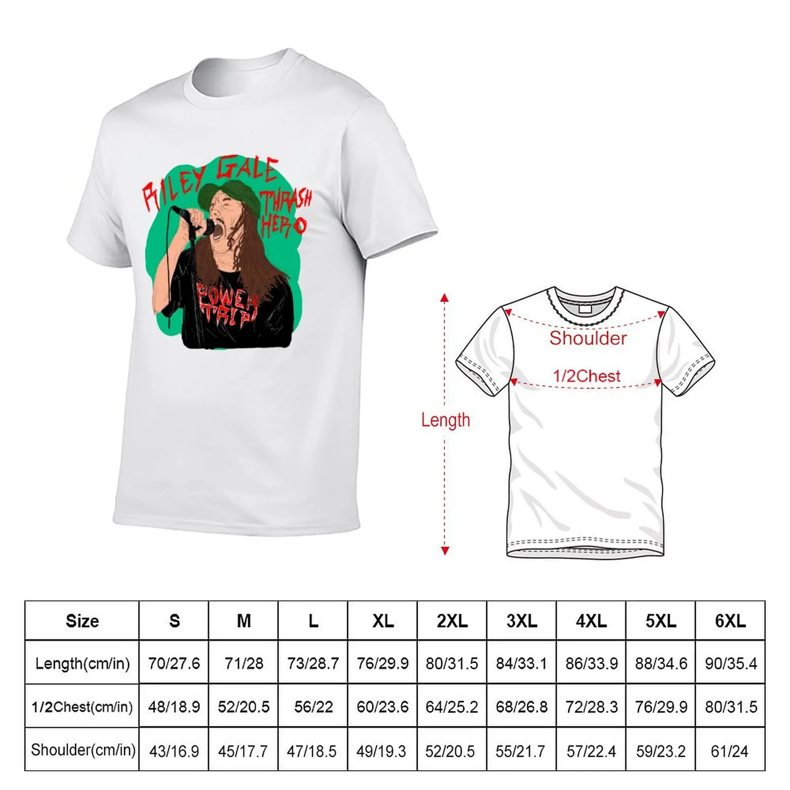 RILEY GALE - THRASH METAL HERO T-Shirt Christmas Theme Tee Top