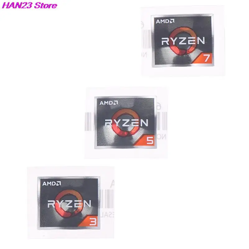 1Pc 1.9X1.6Cm Amd Processor Serie Sticker Athlon Ryzen R 3 5 7 Logo PRO7 Generatie Label