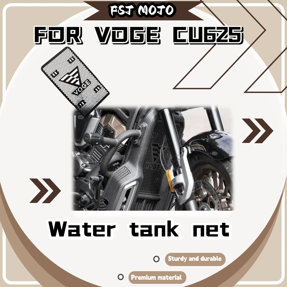 For VOGE CU625 Rustproof Metal Radiator Cover Anti Scratch Resist Mud Rain Corrosion For Daily Commute Tour Mod Parts
